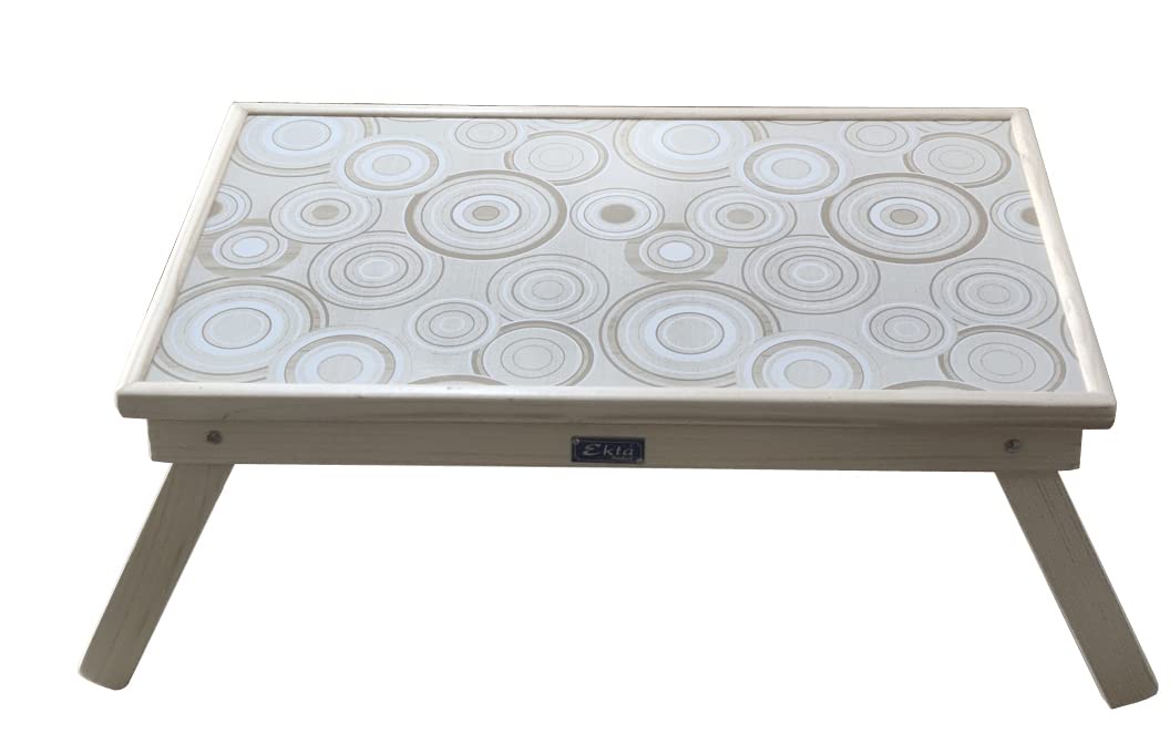 Ekta Product ®Wooden Laptop Desk/Over Bed Tray Foldable with Adjustable top for Writing/Reading/Breakfast Serving Table - Ivory (B0BZRJTQQ5) Amazon Price History, Amazon Price Tracker
