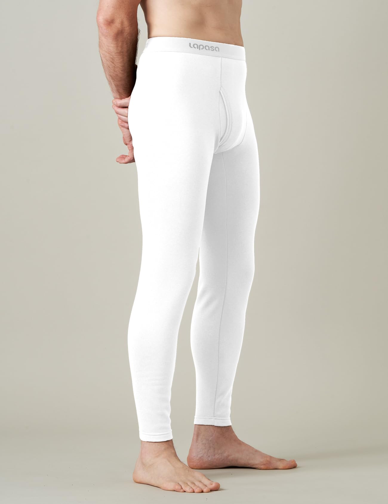 LAPASA Pacco da 2 o 1 Calzamaglie Termica Uomo Fodera in Pile Medio/Pesante Pantaloni Termici Sportivi Strato Base Biancheria Intima Leggings Caldi M10/M25/M56