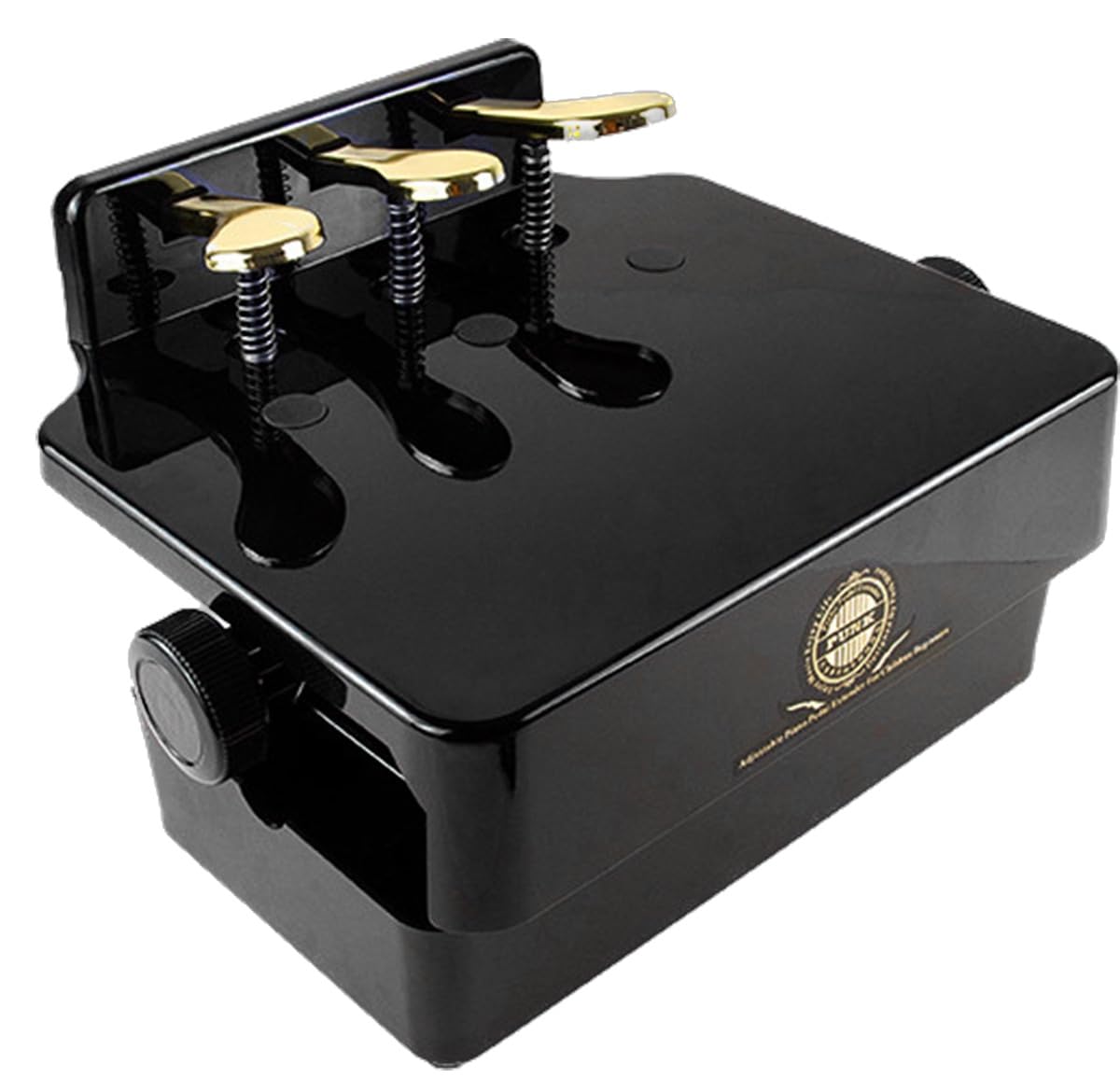 KZU Piano Pedal Extension, Piano Foot Pedal Extender, 3 Pedal Extender for Young/Short Players, Adjustable Height 5.5”-8.3”, Size 15.0”x11.8”x6.0”, Black