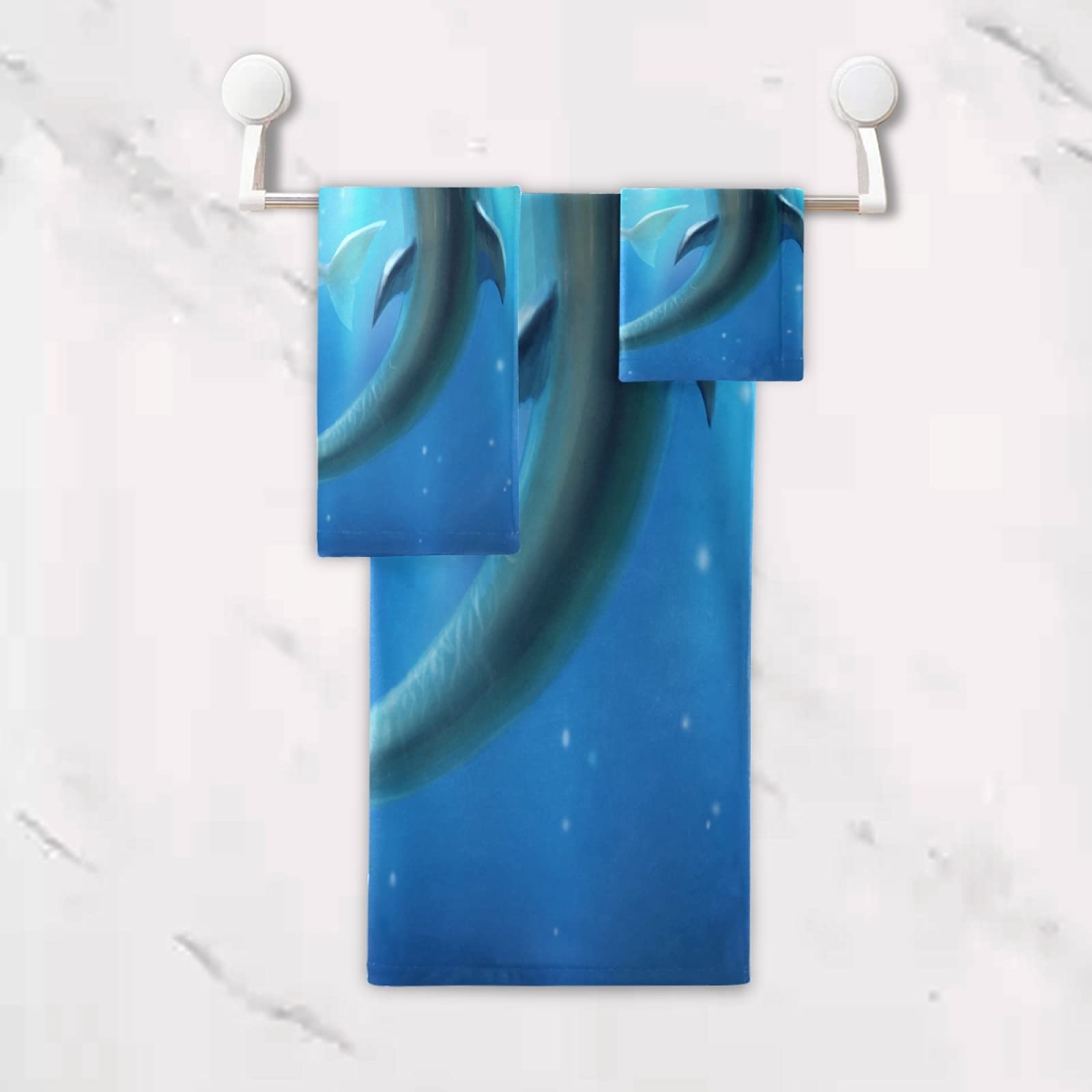 Mnsruu Juego de toallas de baño de 3 piezas, Pack Toallas para baño, spa, hotel, 1 toalla de baño, 1 toalla de baño, 1 toalla de mano y 1 paño