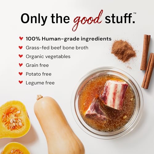 Stella & Chewy's Human-Grade Grass-Fed Beef Bone Broth for Dogs - Joint & Gut Health Liquid Food Topper with Collagen & Turmeric, 16 Fl Oz Resealable Pouch - Image 4