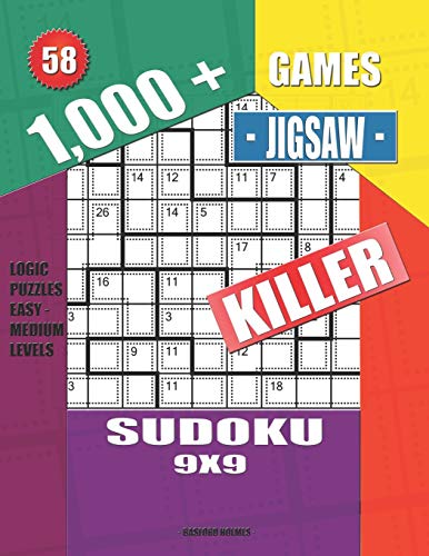 1,000 + Games jigsaw killer sudoku 9x9: Logic puzzles easy - medium levels