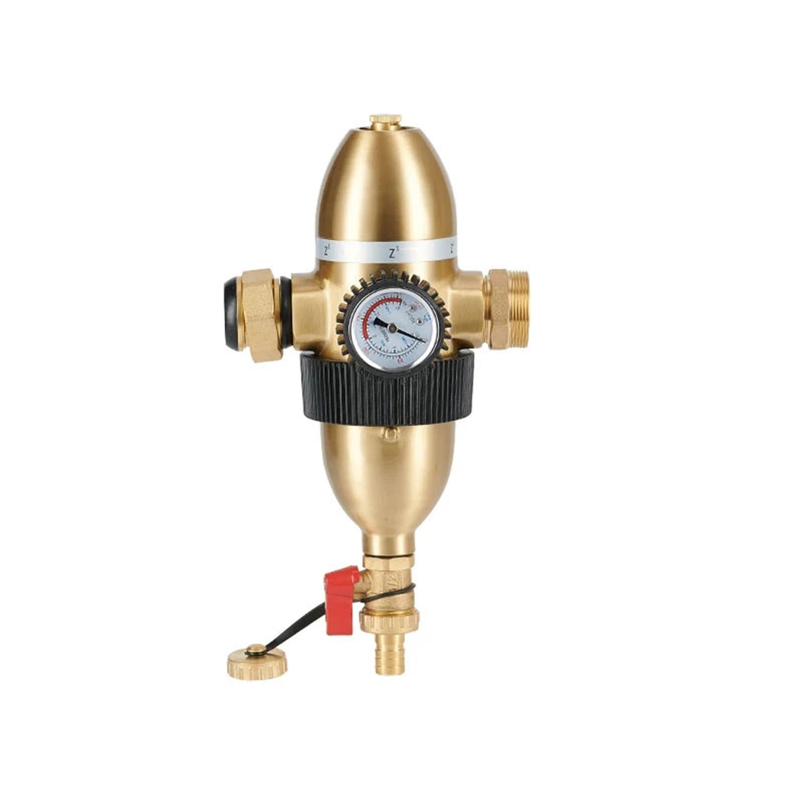 Brass Ball Valve DN25 with Magnetic Filter - Exhaust and Drain Valve for Efficient Fluid Control