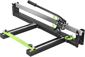 Riscadeira Cortador de Piso Porcelanato 80cm Cerâmica com Guia Laser Régua Suporte de Óleo Rolamentada Corte Preciso Profissional