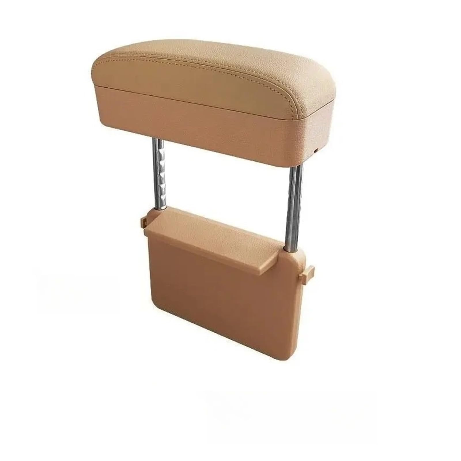 Hguvsjd Armrest Box Universal Car Armrest Box Elbow Support Adjustable Center Console Seat Gap Organizer Rest Car Armrests(Beige)