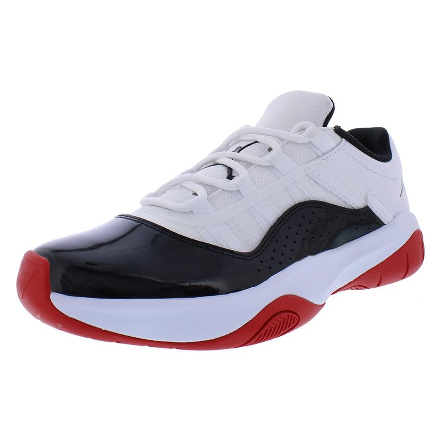Image of Jordan 11 CMFT Low Basketball Shoes in White & Red