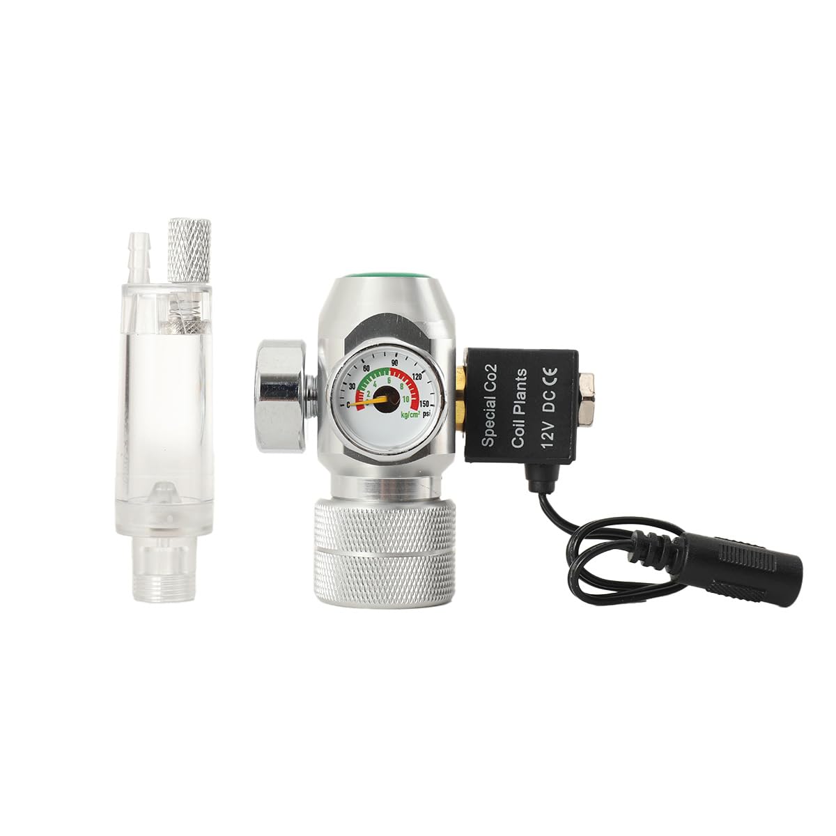 LALABU DC12V Druckminderer Bier Druckregler CO2, Druckregler CO2-Regler, CO2 Druckminderer mit Magnetventil für Bier Maschine, Bierbrauen, Bierzapfanlage,0-3000PSI