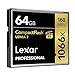 Lexar Professional 1066x 64GB (2-Pack) CompactFlash Card, Up to 160MB/s Read, for Professional Photographer, Videographer, Enthusiast (LCF64GCRBNA10662)
