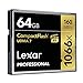 Lexar Professional 1066x 64GB CompactFlash Card, Up to 160MB/s Read, for Professional Photographer, Videographer, Enthusiast (LCF64GCRBNA1066)