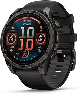 Garmin fēnix 8 – 47 mm, AMOLED, Sapphire, Premium Multisport GPS Smartwatch, Long-Lasting Battery Life, Dive-Rated, Built-...
