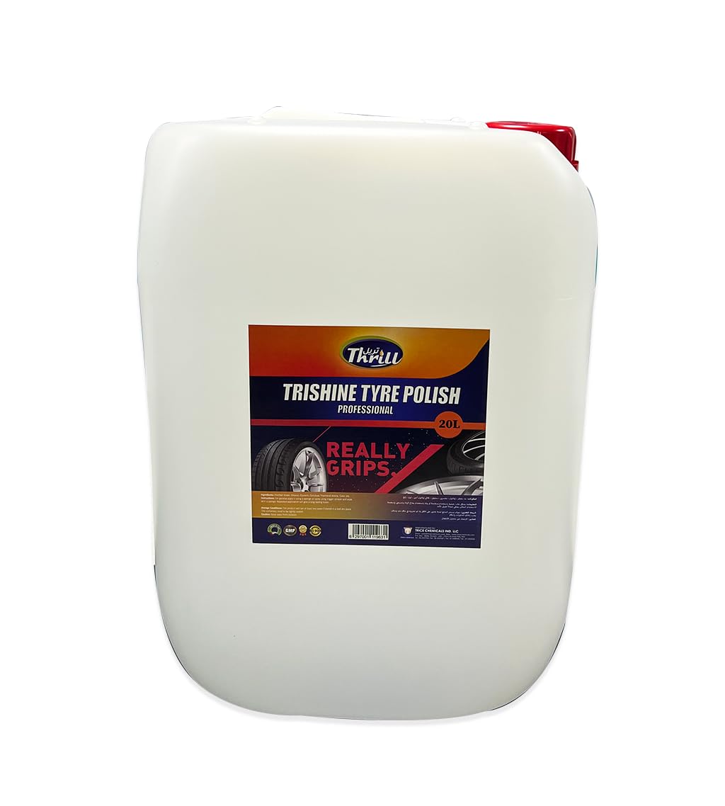 ThrillTrishine Professional Tyre Polish 20L – Premium Tyre Shine and Protection for a Pristine Look