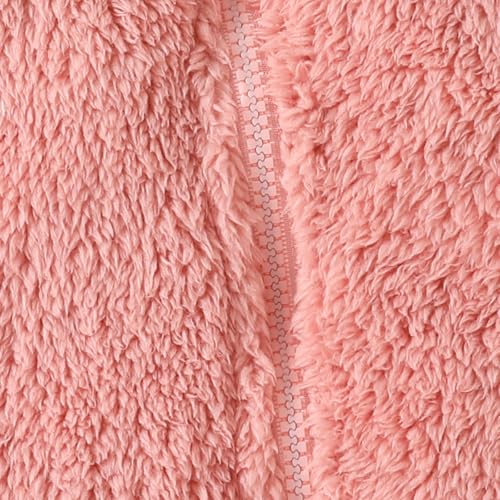 Newborn Baby Girl Fall Winter Clothes Fleece Romper Jumpsuit Bear Ears Hooded Zipper Hoodies One Piece Warm Suiit4