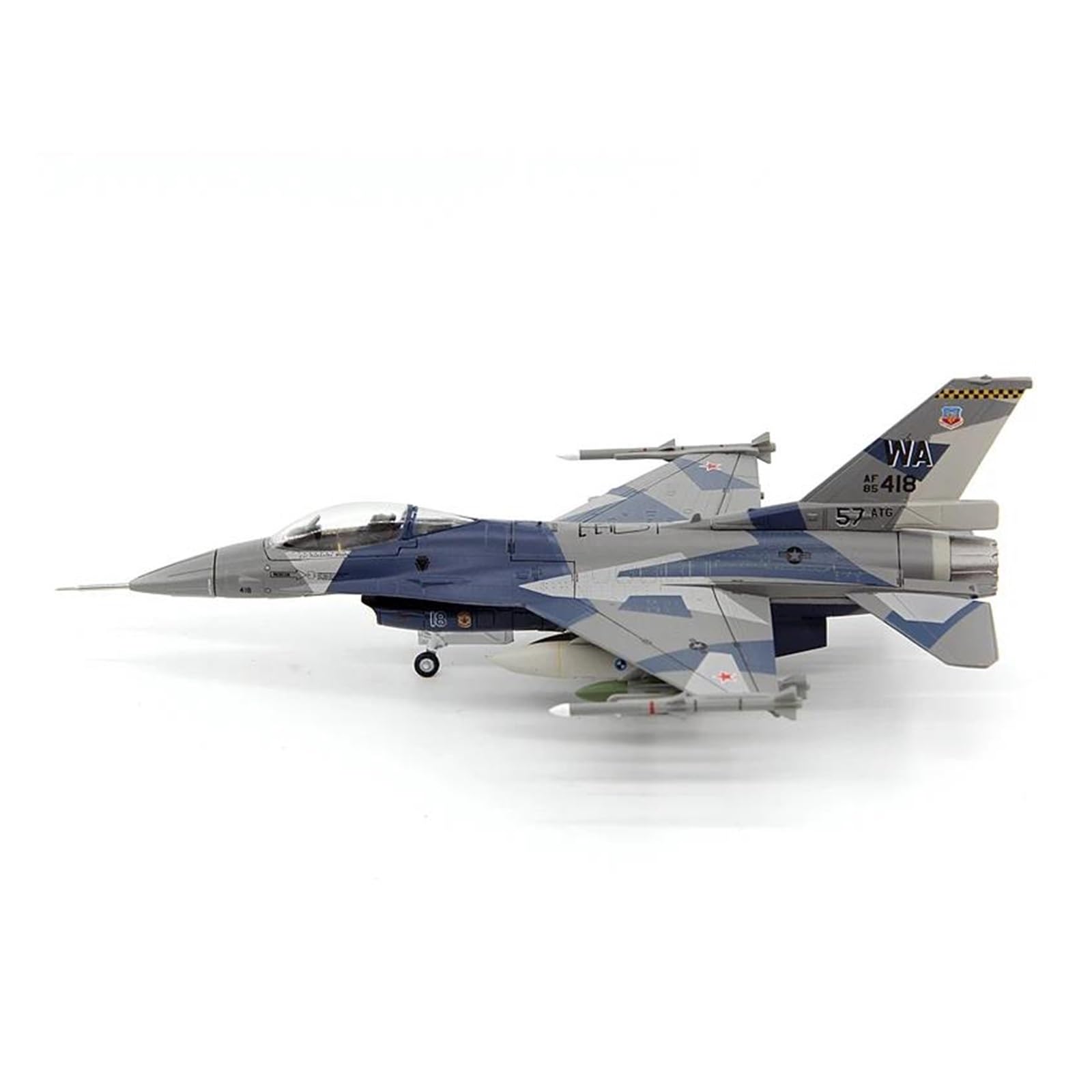 Model samolotu Irplane Model samolotu Zabawkowy model samolotu w skali 1/72 AF1 Siły Powietrzne USA F-16C Myśliwiec WA 85-0418 57-te skrzydło Gotowy model samolotu wroga F16