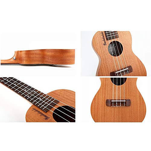 Ukelele 21 Pouces en Bois Sapele Traditionnel Ukulele Soprano Uke Hawaii Enfants Petite Guitare avec Housse pour Enfants… - Les Beatles, Paul McCartney, John Lennon, RIngo Starr, George Harrison Ukelele 21 Pouces en Bois Sapele Traditionnel Ukulele Soprano Uke Hawaii Enfants Petite Guitare avec Housse pour Enfants… – Image 5