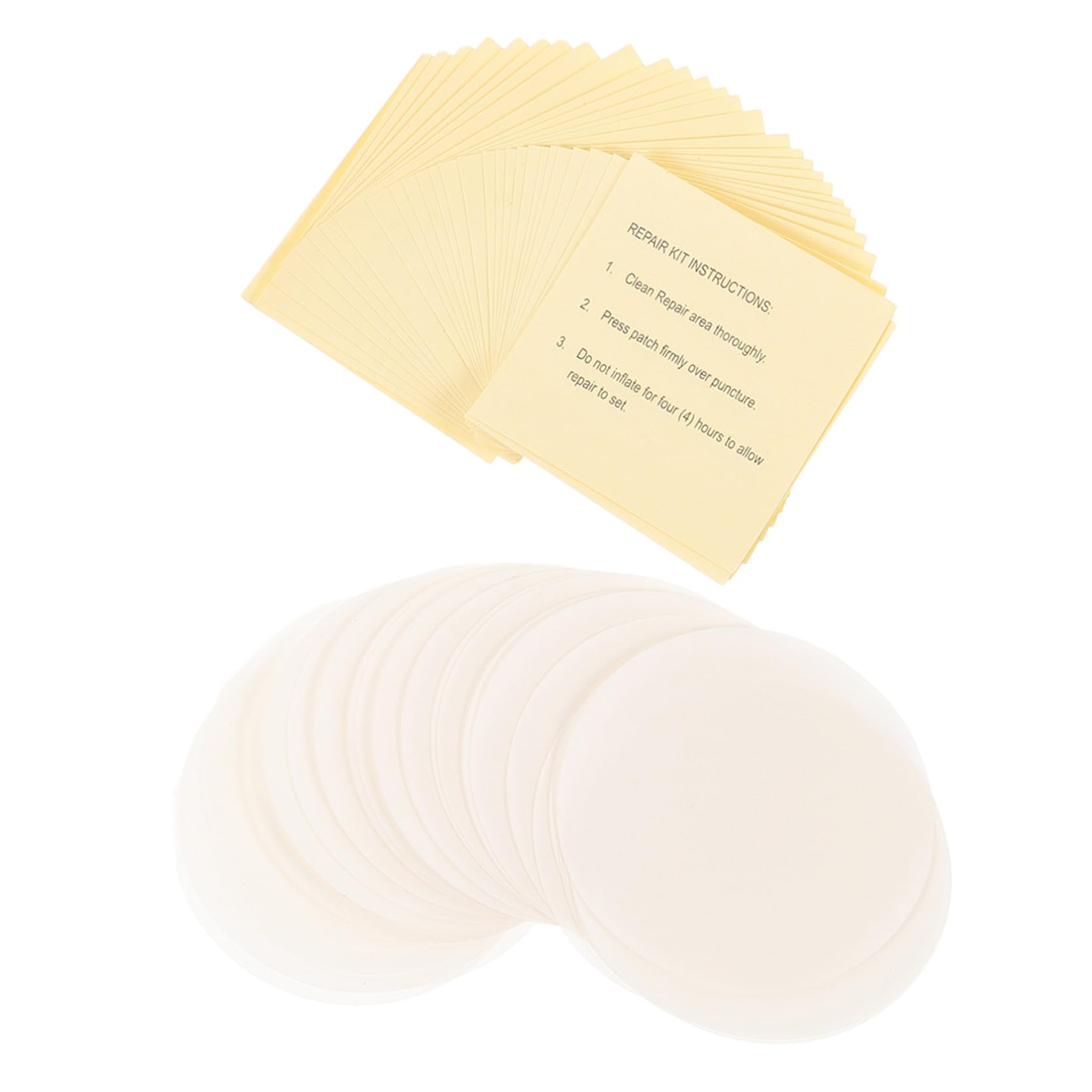 Yardwe 5 Sätze Schwimmring-Patch Bausätze Liner Netz Luftmatratze Flicken Set Schlauchboot Flickzeug Set Reparaturflicken Für Luftmatratzen Quadratische Reparaturflicken PVC 60 Stück * 5