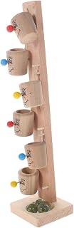 Milisten 1 Juego De Mesa De Pinball para Juguete De Aprendizaje Temprano Juego De Bolas De Cristal Juguetes Educativos De Madera Mesa De Bolas Juguete De Madera Bola De Cristal