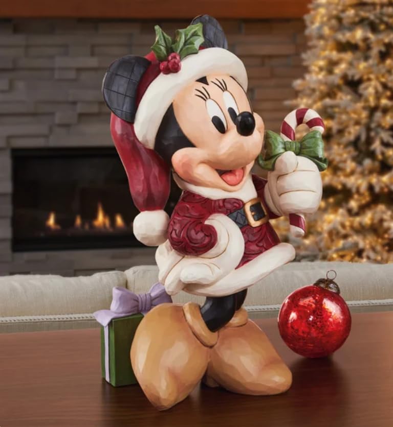 Christmas Minnie Mouse in Santa Outfit by Jim Shore 17