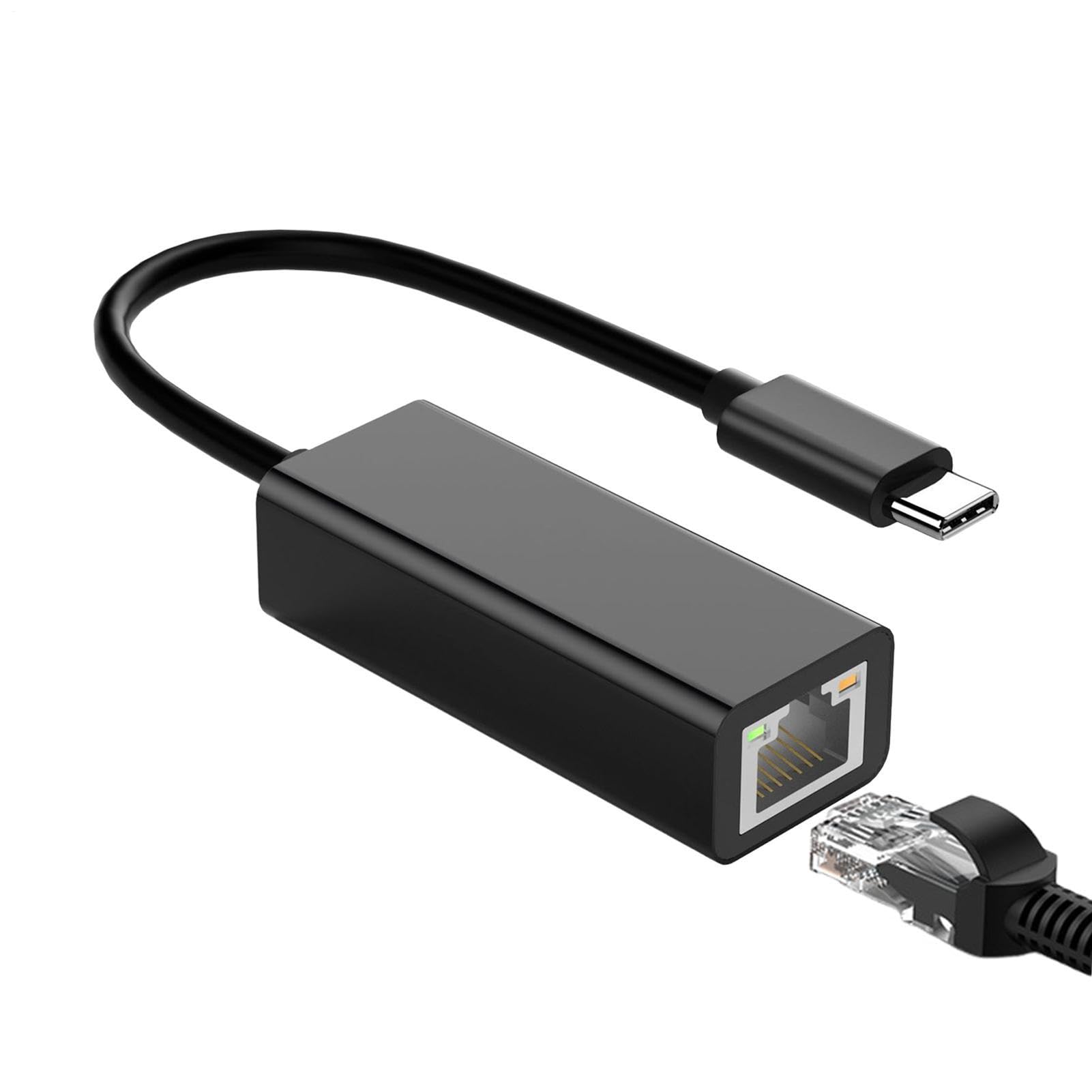 Adattatore Ethernet USB-C 10/100/1000 Mbps Plug and Play per Laptop Desktop