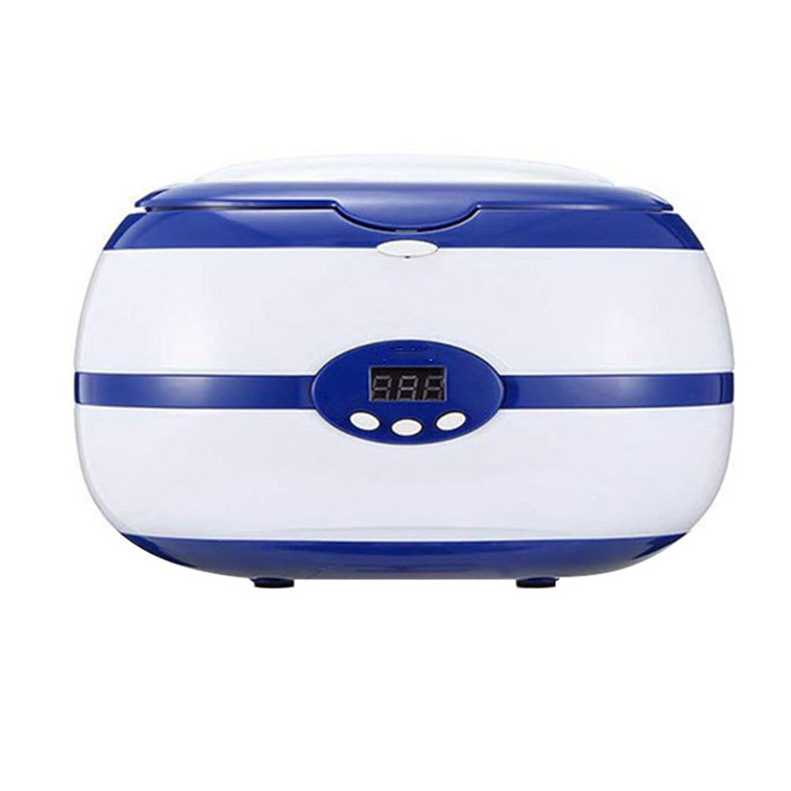 Pulitore ad ultrasuoni per uso domestico 35W Pulitore multifunzionale per occhiali 12V Pulitore automatico per orologi,Blue