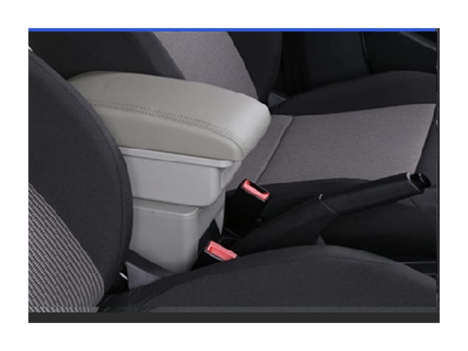 For Toyota For Aygo X 2022 Armrest Box Car Armrest Central Storage Box Retrofit With USB Charging Car Accessories(B1 gray 3USB)