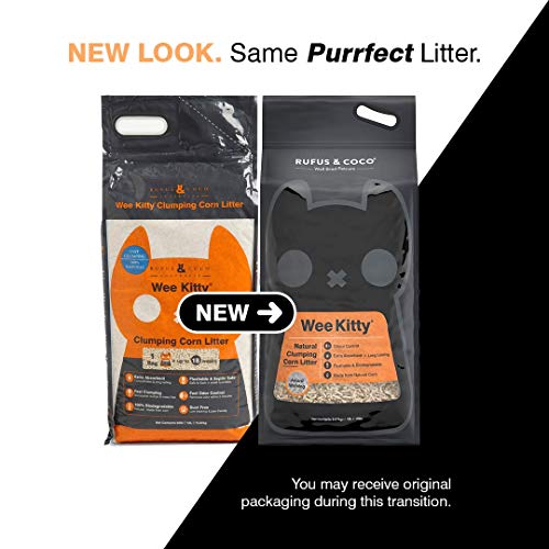 Rufus & Coco WeeKitty Natural Flushable Clumping Cat Litter Low Tracking Biodegradable