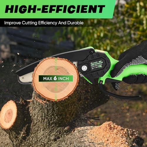 Saker 6-Inch Cordless Mini Chainsaw Portable Pruner