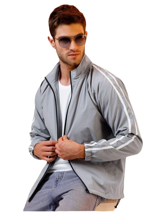 Men's Windcheater Jacket - Lightweight Polyester Windbreaker | Regular Fit Jacket For Winter Season | Sporty Jacket - 4101_WC_MEN_04
