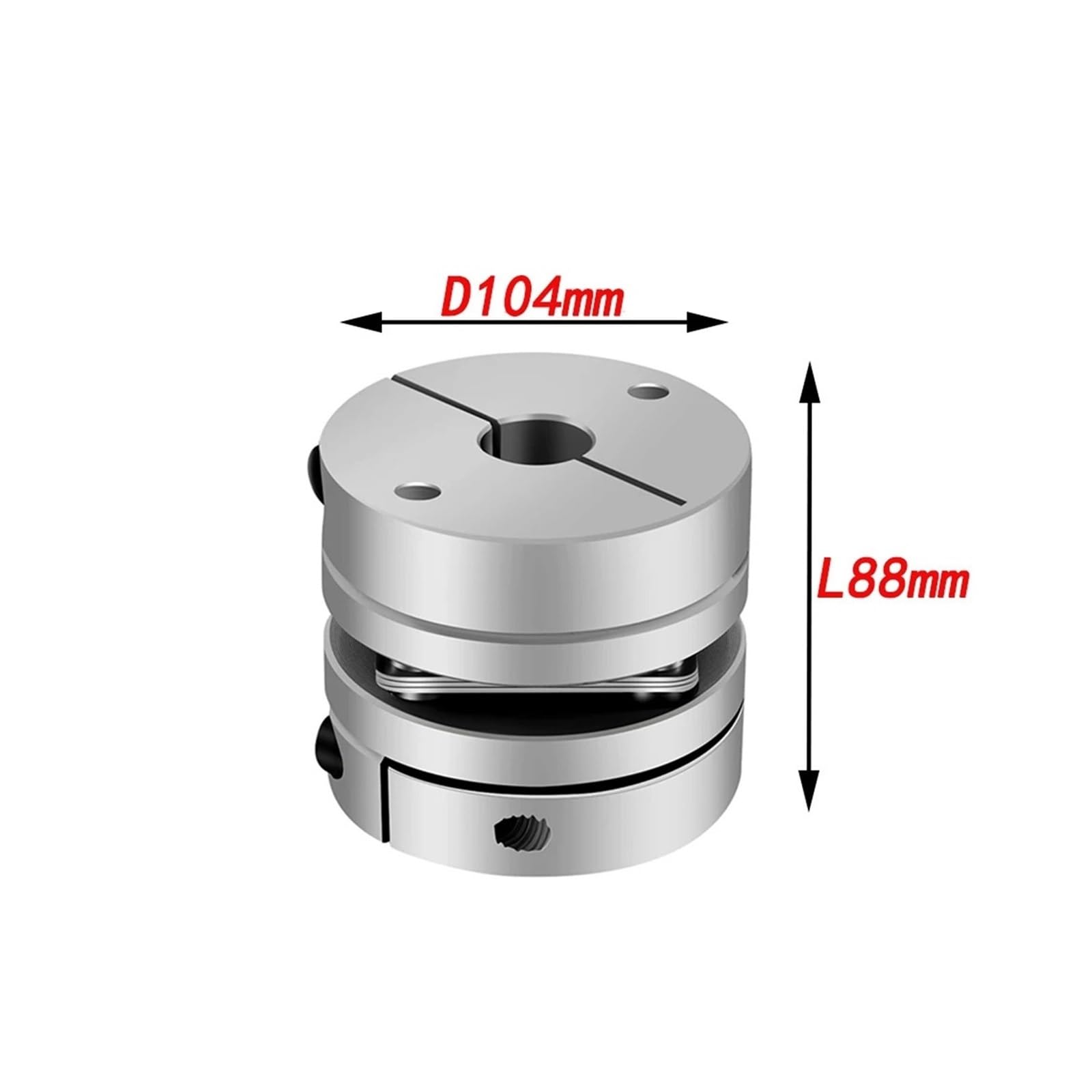 Accoppiamento a membrana 1 PC Giunto elastico a diaframma singolo in lega di alluminio con vite a sfere, servomotore passo-passo, encoder, computer(45X45)