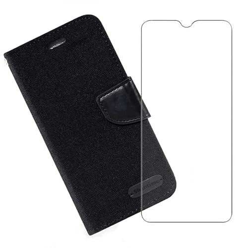 KJYFOANI Capa carteira Oukitel WP26 + protetor de tela de vidro temperado, capa flip de couro com su