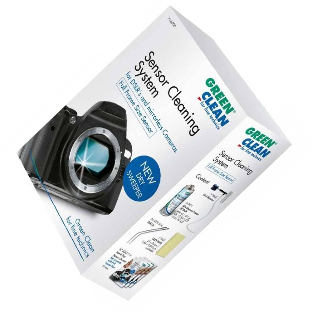 GREEN CLEAN Profi Reinigungskit DSLR und Spiegellose Kamera Full Frame Size weiß