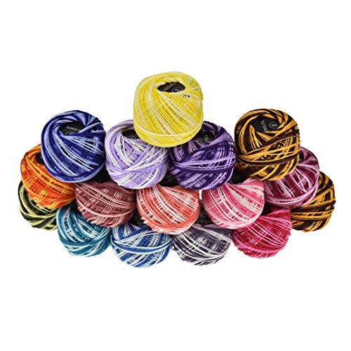 Set de 16 rollos de hilo para bordar de algodón miniatura 3