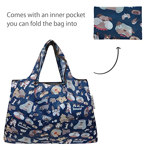 Image of allydrew Large Foldable Tote Nylon Reusable Grocery Bag