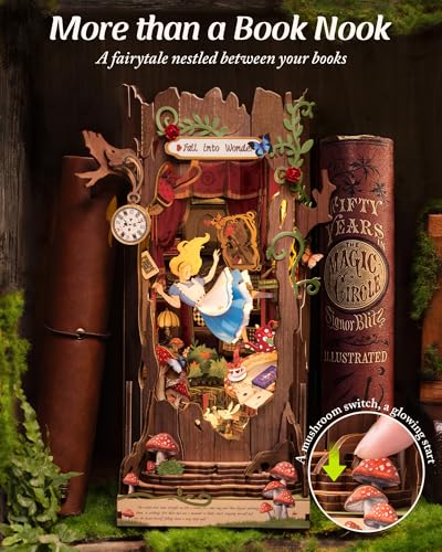 ROBOTIME Fall Into Wonder Fairy Tale Book Nook Kit thumbnail 4