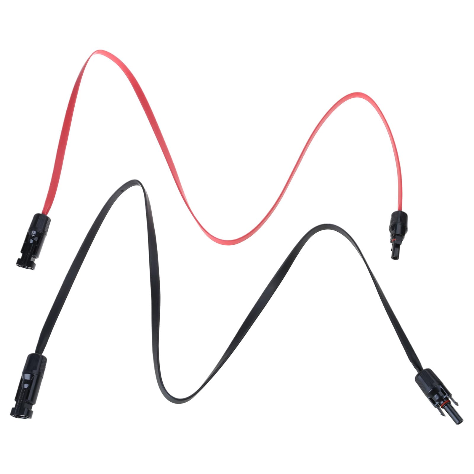 YPBEW Industrial Solar Cable Set Secure & Stable Cable Electrical Connection for Various Photovoltaic Projects Flat Set Window Feed Through Flexible Connect Solar Panel to Household