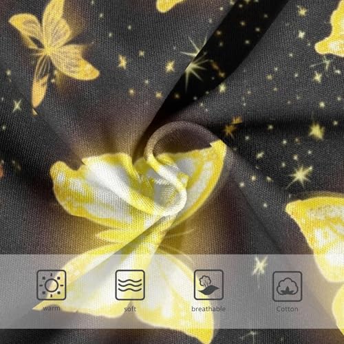 Golden Butterflies Black Toddler Underwear Custom 2t Cotton Little Girl Panties Animal Undies Kids Briefs3