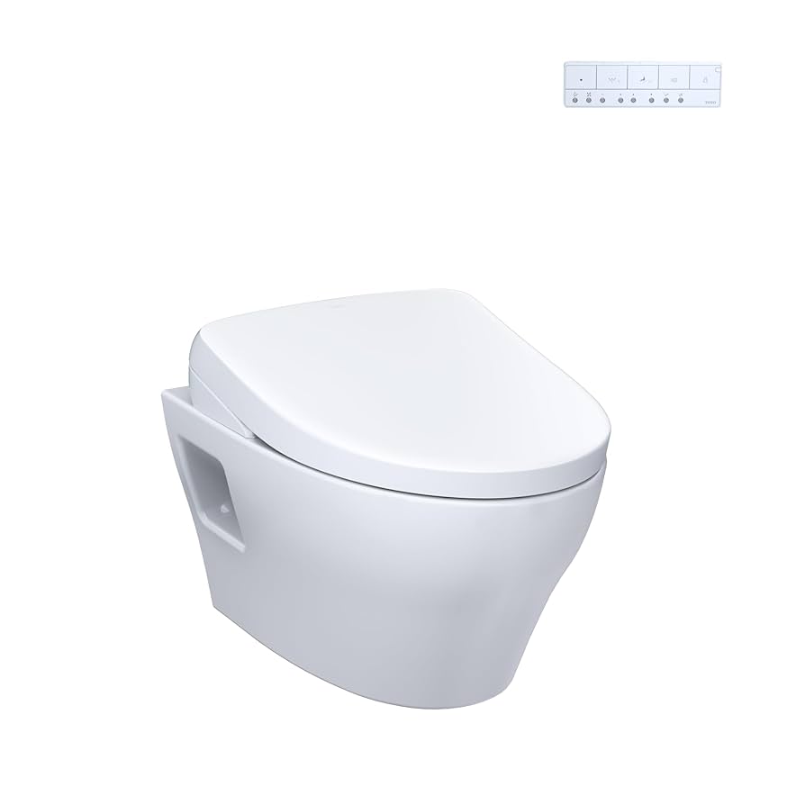 TOTO® WASHLET®+ EP Wall-Hung Elongated Toilet with S7A