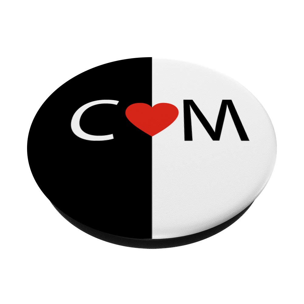 Amazon.com: C love M letters Heart Black & White monogram