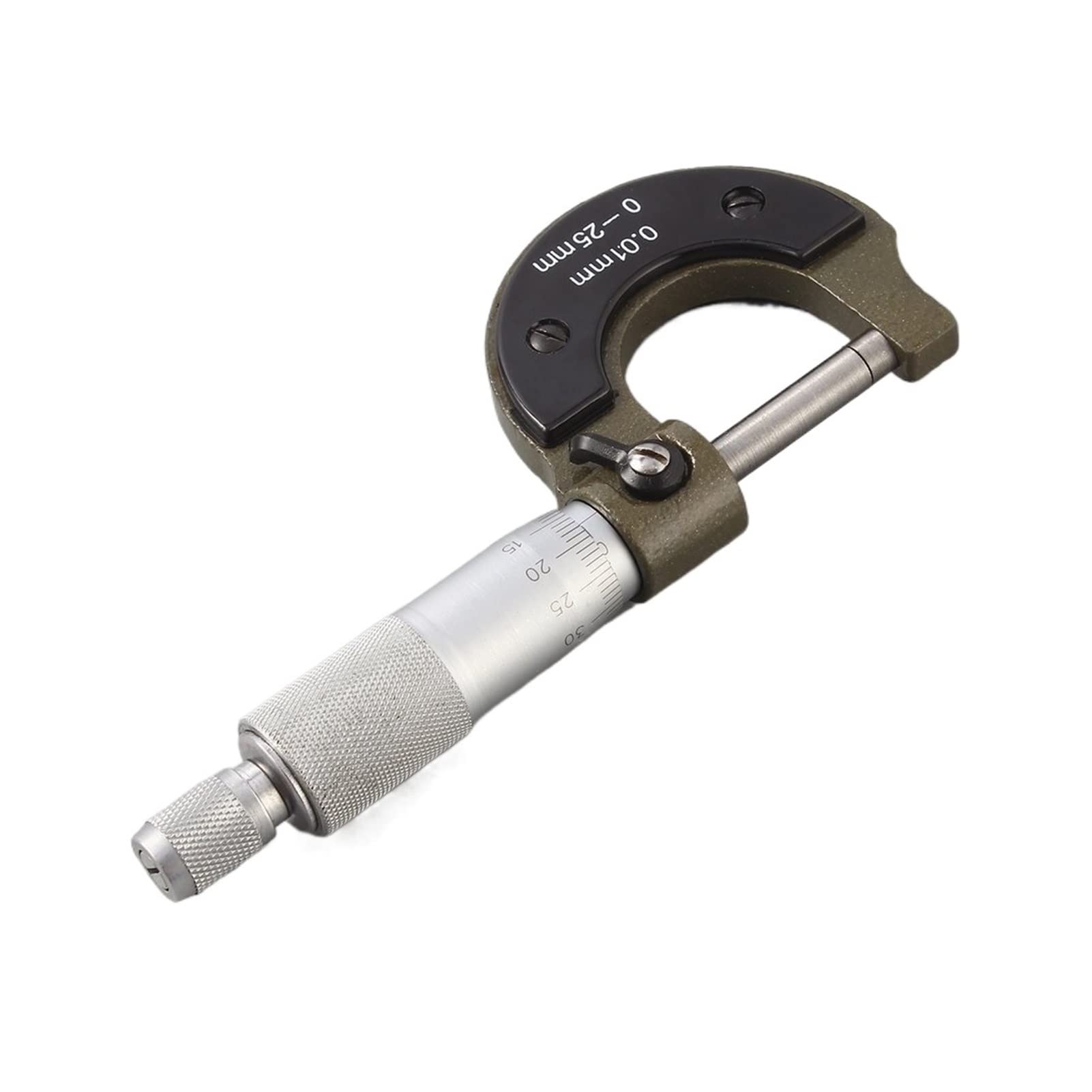 Herramienta de micrómetro métrico Exterior de Calibre de 25mm y 0,01mm con Metal para Herramienta de Calibre mecánico