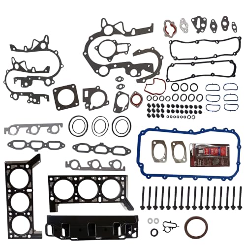 Image of Partsflow Full Gasket Set Bolts Compatible With 04-10 Chrysler Town Country VW Dodge Grand Caravan V6