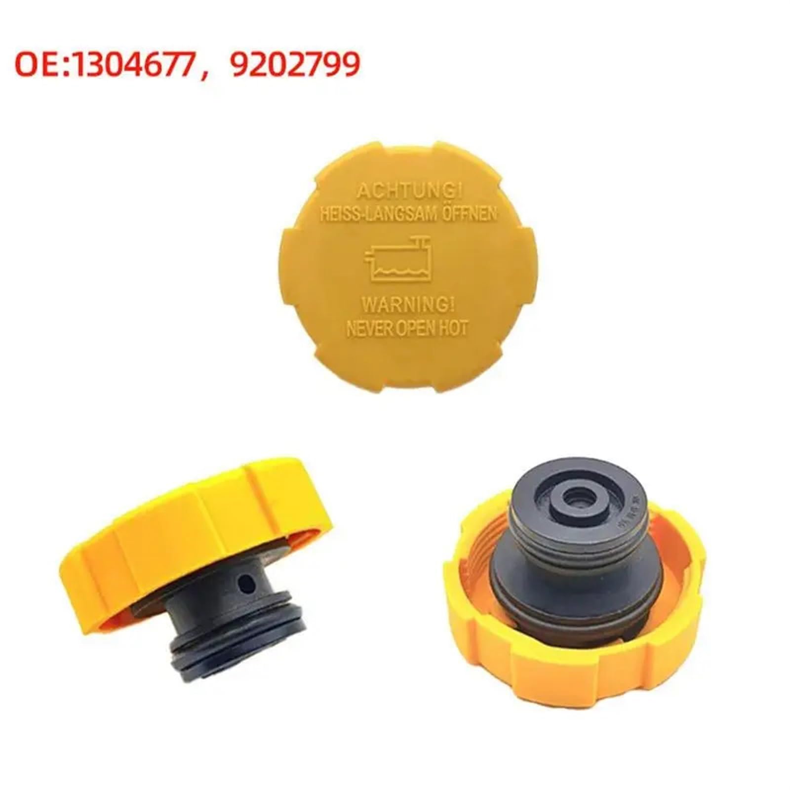 Bouchon De Réservoir D'Eau Pour Radiateur - Compatible Opel Astra, Saab 9-3, Alfa Romeo 159, Etc. - Réf. 1304677 - 2