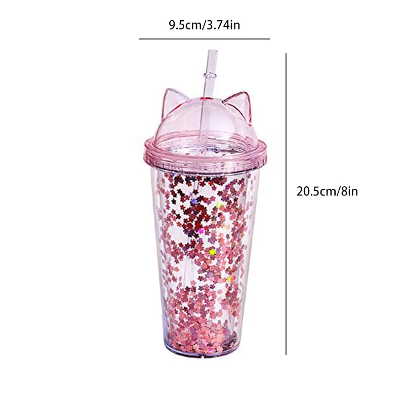 新品 ストロー キラキラ 水筒 大容量 蓋付き キラキラダイヤモンドボトル Amazon | スタッズ付きキラキラダイヤモンドタンブラー、17