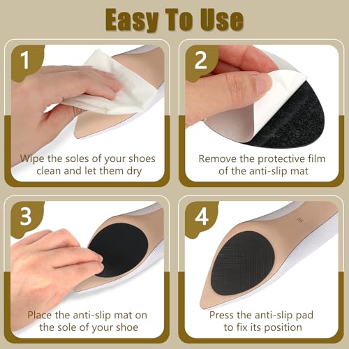Protectores antideslizantes para tacones y suelas, 6 piezas miniatura 5