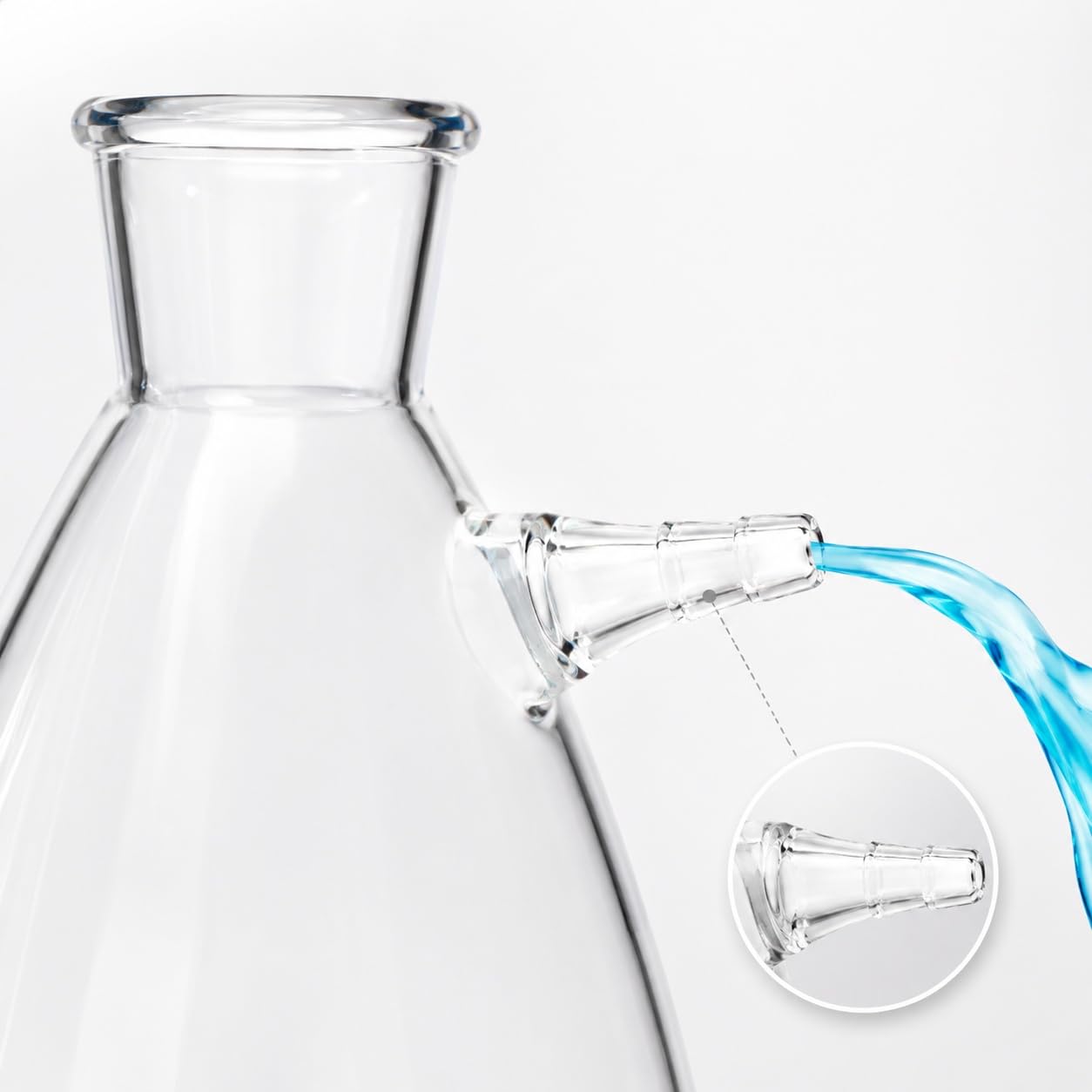 Doppelanschluss Glas-Saugflasche Oberer und Unterer Arm-5000ml