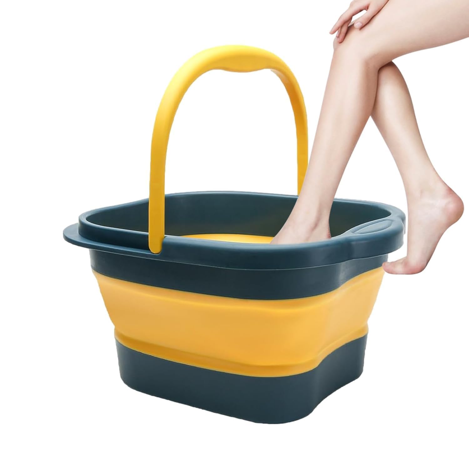 Foldable Foot Spa Bucket,Foldable Foot Spa Bath Tub Bucket, Multipurpose Foot Bath Massage Barrel Professional Feet Heath Care Supplies For Travel Use Massaging Tools