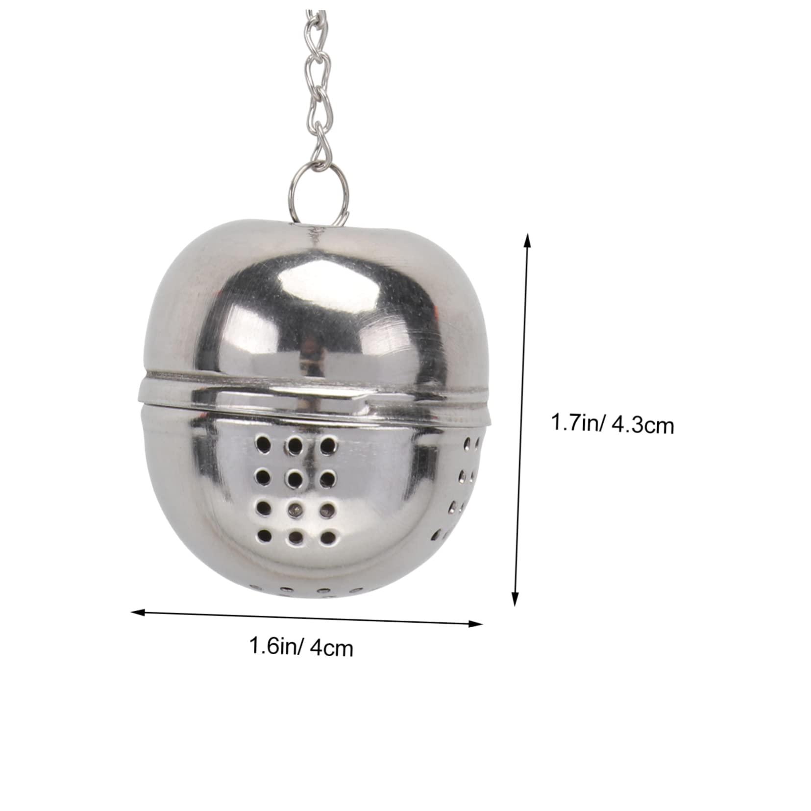 Ciieeo 5pcs Stainless Steel Strainer for Tea Seasoning Filter Hanging Chain Practical -dropping Unique Shape for Efficient Filtering
