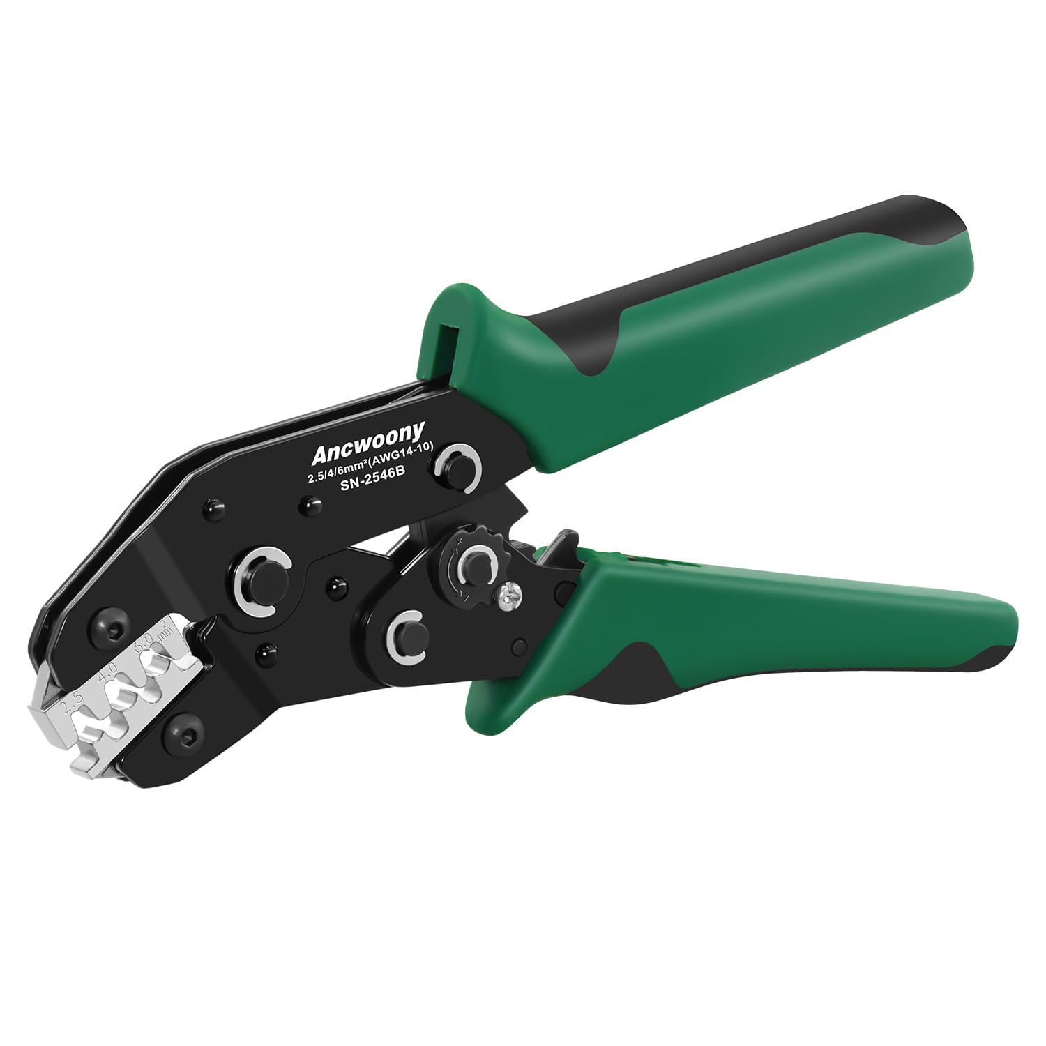 SN-2546B Solar PV Cable Crimping Tool - Solar Crimper for 2.5/4/6mm² Solar Wire Terminals - Wire Terminal Crimping Plier for 14-10AWG Solar Plug Connector