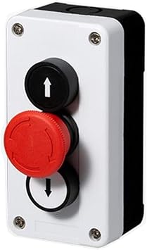 ONECM Start Stop self Sealing Waterproof Button Switch Emergency Stop Industrial handhold Control Box with Arrow Symbol Color 3 up downand Sudden