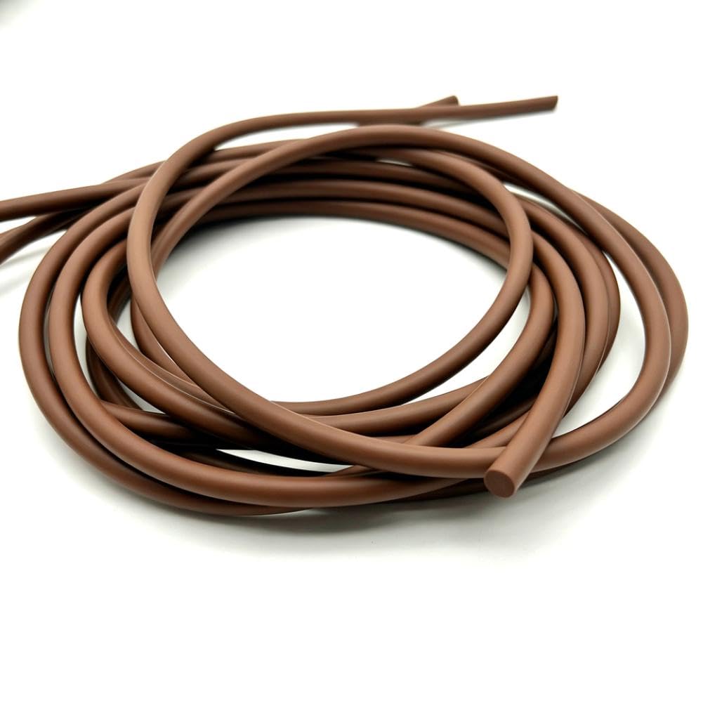 Brown FKM Seal Strip 1.5mm to 8mm Diameter Oil Resistant Sealing Strip(Dia 7mm; FKM Seal Strip; 10M)