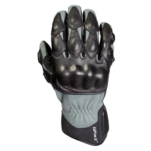 Decade Motorsport Street Gloves (Black and Gray, Large/X-Large)