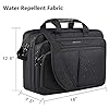 KROSER Laptop Bag Expandable Lightweight Briefcase for 17.3" Laptop Premium Business Work Bag Water-Repellent Messenger Bag with RFID Pockets for School/Travel/Women/Men-Black #2